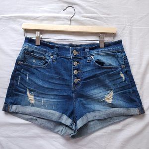 Express Jeans Distressed Shorts
